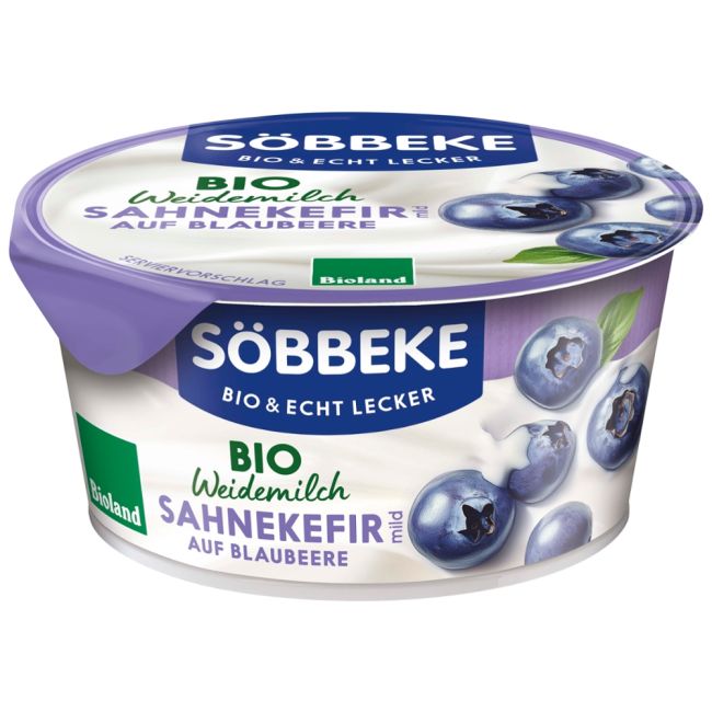 Sahnekefir auf Blaubeere - Weidemilch