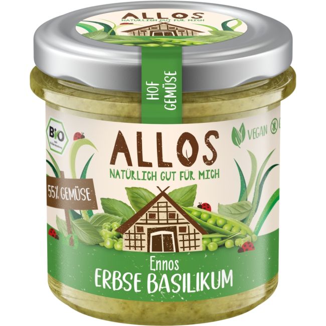 Hofgemüse Erbse Basilikum