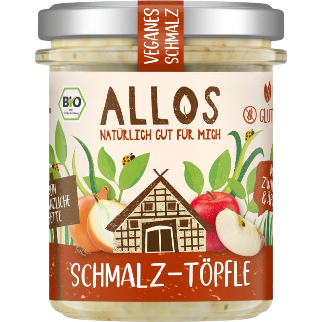 Schmalz Töpfle mit Zwiebeln und Äpfeln