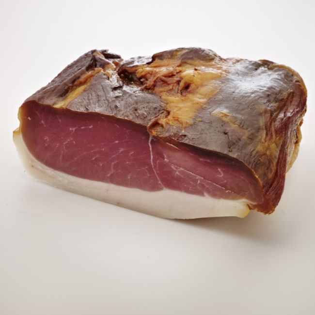 Schinkenspeck am Stück - geräuchert - 200 g