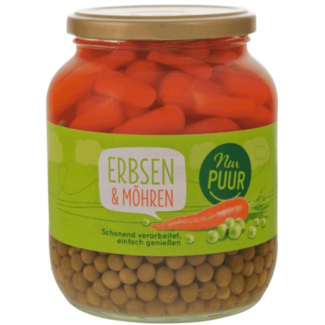 Erbsen & Möhren - 680 g NUR