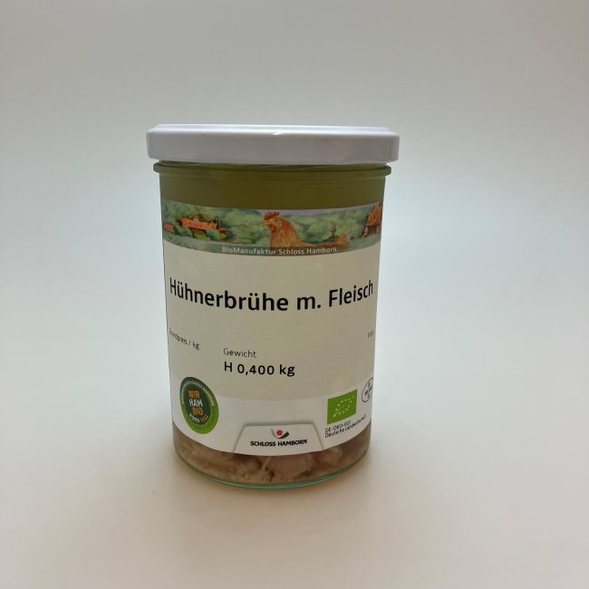 Hühnerbrühe mit Fleisch - 400 ml